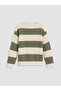 Esvab • Modern & Distinctive Zero Roba Collar Striped Boys' Knitwear Sweater - 3