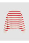 Women's T-Shirt with Devrik Roba Collar and Stripes from Uzg Store for Style Enthusiasts - 8