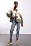 Ecru Geyikli Fleece Jacket 22862 - 3