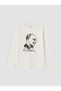 Vizyon New Season White Ataturk Themed Girls' T-Shirt