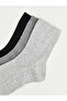 Alita City Gray Plain 3-Pack Women's Socks with a Difference - 2