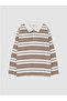 Lcw kidspolo collar striped boy's sweatshirt - 7