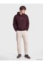 Plum Printed Men's Hoodie
