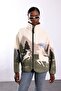 Ecru Geyikli Fleece Jacket 22862 - 5
