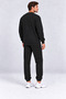 Men's Black Oversize Sweatshirt Jogger Tracksuit Set - 5