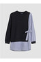 Striped Women's Sweatshirt Tunic - 4