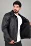 Cross-Cover Patterned Faux Leather Coat Kmd 842_50528 - 4
