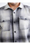 Sparkling Choices from Shining Store Standard Fit Wool Blend Checked Embroidered Men's Shirt Jacket - 3