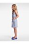 Square Collar Buttoned Strap Tweed Gilet Dress - 2