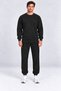 Men's Black Oversize Sweatshirt Jogger Tracksuit Set - 8