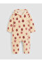 Esvab • Modern & Distinctive Floral Baby Girl Plush Jumpsuit - 2
