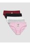 Özmarka New Season Burgundy Printed Bikini Panties 5-Pack