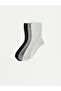 Alita City Gray Plain 3-Pack Women's Socks with a Difference