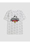 Lcw Kids White Crew Neck Boy's Pajamas Set with Shorts - 3