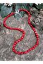Amorf Mercan Natural Stone (Stability) Necklace - Red -