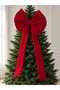 Red Giant Size Christmas Fabric Bow 60X100 cm – Christmas Tree Door Wall and Home Decoration Ornament