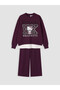 Plum Hello Kitty Printed Girls' Set
