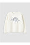 Lcw Kidscrew Neck Embroidered Girls' Thick Sweatshirt - 5