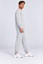 Men's Gray Oversize Sweatshirt Jogger Tracksuit Set - 3