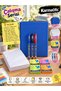 A5 4-Ring Folder Study Set Blue – 100 Sheets, 3 Ballpoint Pens and 4 Colored Sticky Notes