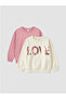 Lc Waikiki Printed Girls' Sweatshirt 2-Pack - 8