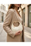 Cream Gold Detailed Mini Women's Shoulder and Crossbody Bag - 4