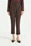 Carrot Pants with Elastic Waist at the Back - Brown - 2