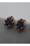Sapphire Stone Mihlama Earrings - Blue - - 2
