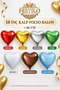 18 Inch 46 cm Heart Foil Balloon Inflatable with Helium and Air Party Decoration Balloon