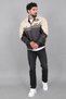Printed Double Color Oversize Faux Leather Coat Kmd 882_50531 - 6