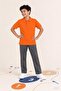 Unisex children's 2-piece polo collar short sleeve school t-shirt - 2