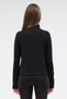Women's Winter Fleece Blouse with Finger Detail and Zipper - 7