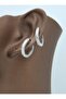 Zircon Stone Jewelry Earrings - Silver Color - - 2