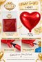 18 Inch 46 cm Heart Foil Balloon Inflatable with Helium and Air Party Decoration Balloon - 6