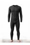 Men's Premium Black Thermal Underwear Set Top and Bottom Set - 2