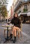 Women's Belted Button Detailed Stand Collar Cashmere Short Coat - 3