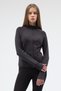 Women's Winter Fleece Blouse with Finger Detail and Zipper - 4