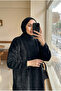 Women's Plush Bearded Knitwear Oversize Tunic Sweater