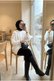 Women's Plush Bearded Knitwear Oversize Tunic Sweater - 2