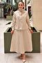 Hooded Drawstring Tunic Skirt Set - 2