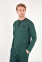 Patterned Cotton Buttoned Crew Neck Pajama Set Men's Pajama Set 6575002 - 4
