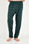 Printed Cotton Crew Neck Long Sleeve Pajama Set Men's Pajama Set 6575004 - 6