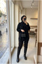 Women's Plush Bearded Knitwear Oversize Tunic Sweater - 4