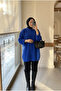 Women's Plush Bearded Knitwear Oversize Tunic Sweater - 3
