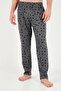 Patterned Cotton Buttoned Crew Neck Pajama Set Men's Pajama Set 6575002 - 6