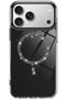 غطاء Live Diamond Magsafe متوافق مع هاتف Apple iPhone 17 Pro - أسود - 2