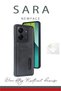 Xiaomi Redmi 13C Compatible Case Sara Leather Case with Business Card Holder - Navy Blue - 3