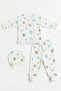 100% Cotton 3-Piece Star Hospital Discharge Set – Baby Bodysuit, Underwear, Hat - 2