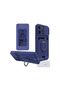 iPhone 14 Pro Compatible Case Zuma Silicone with Business Card Holder and Ring - Navy Blue Bezoss - 3
