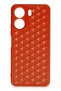 Xiaomi Redmi 13C Compatible Case Honeycomb Silicone Cover - Red - 2